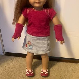 American Girl Doll Shirt and Dress w/ Arm Warmers